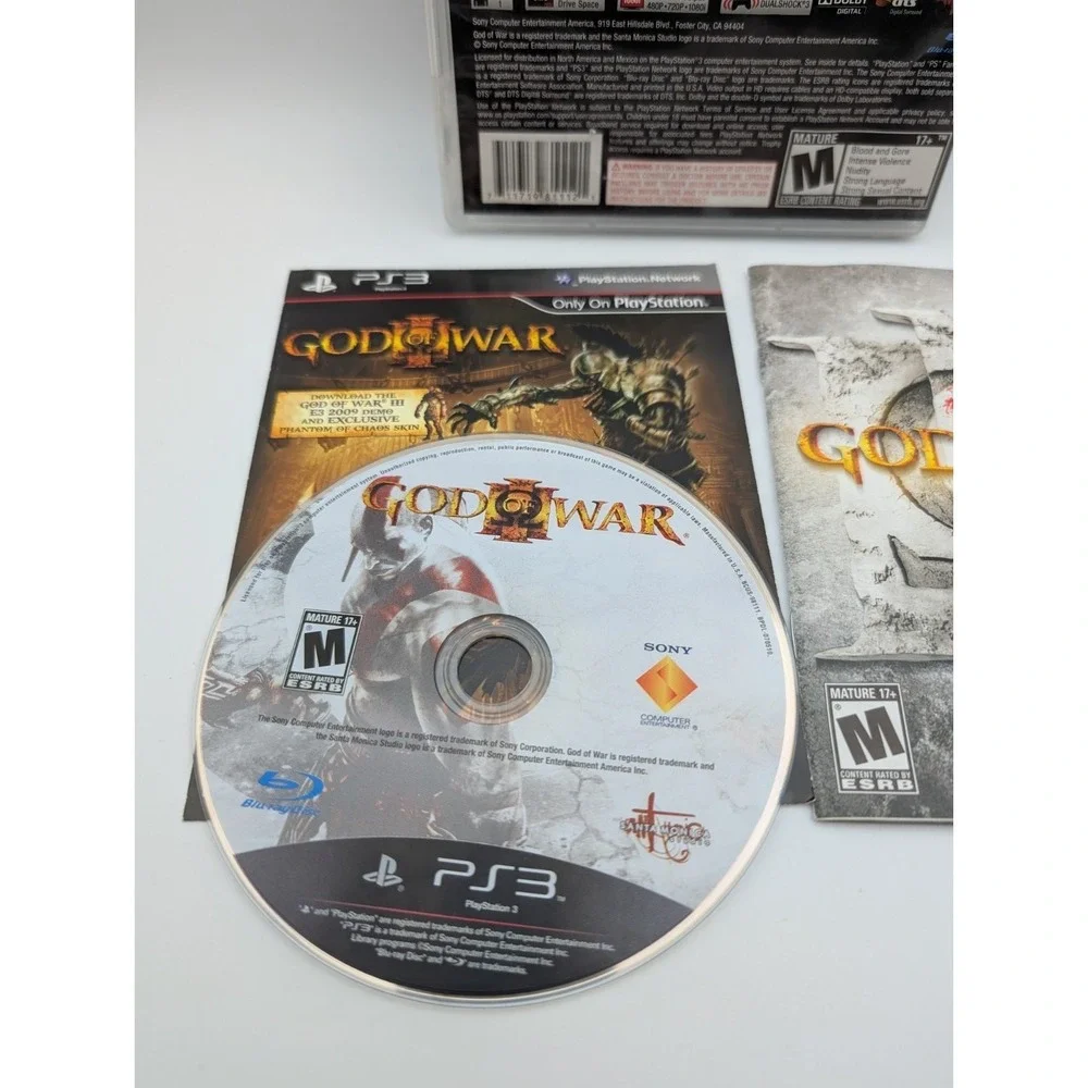 God Of War 3 - Sony Playstation 3 - Sony PS3 - Tested - CIB - Complete NM Disc